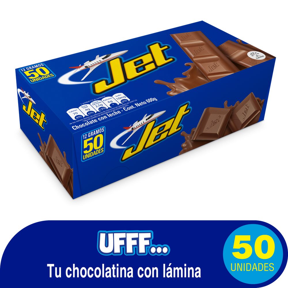 Chocolatina Jet Caja 600Gr