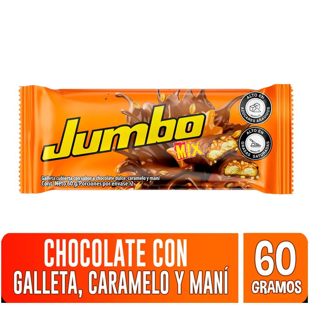 Chocolatina Jumbo Mix 60Gr