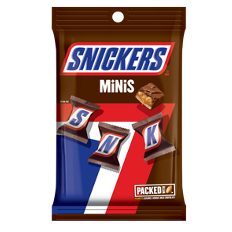 Chocolatina Snickers Minis Bolsa 124.7Gr