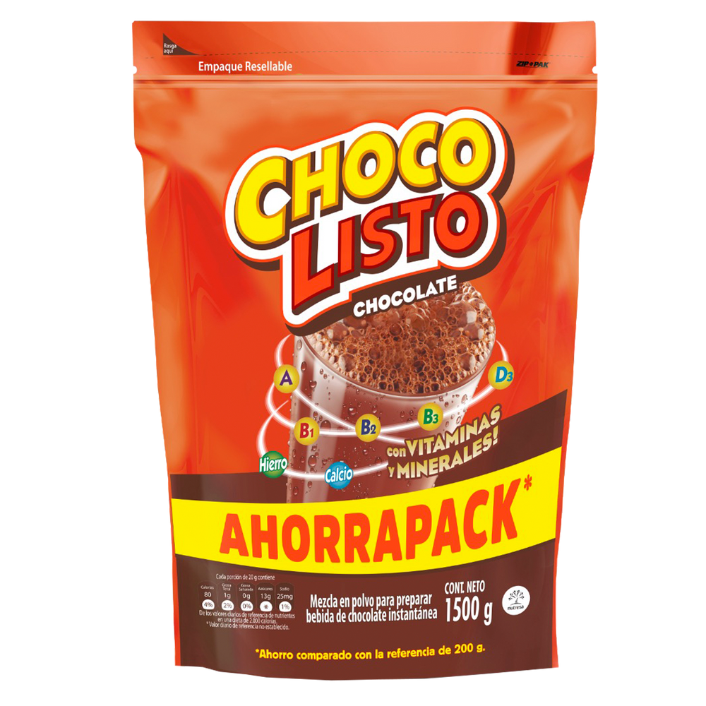 Chocolisto Bolsa 1500Gr