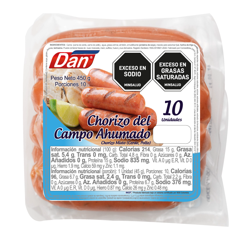 Chorizo Cerdo Dan 450Gr