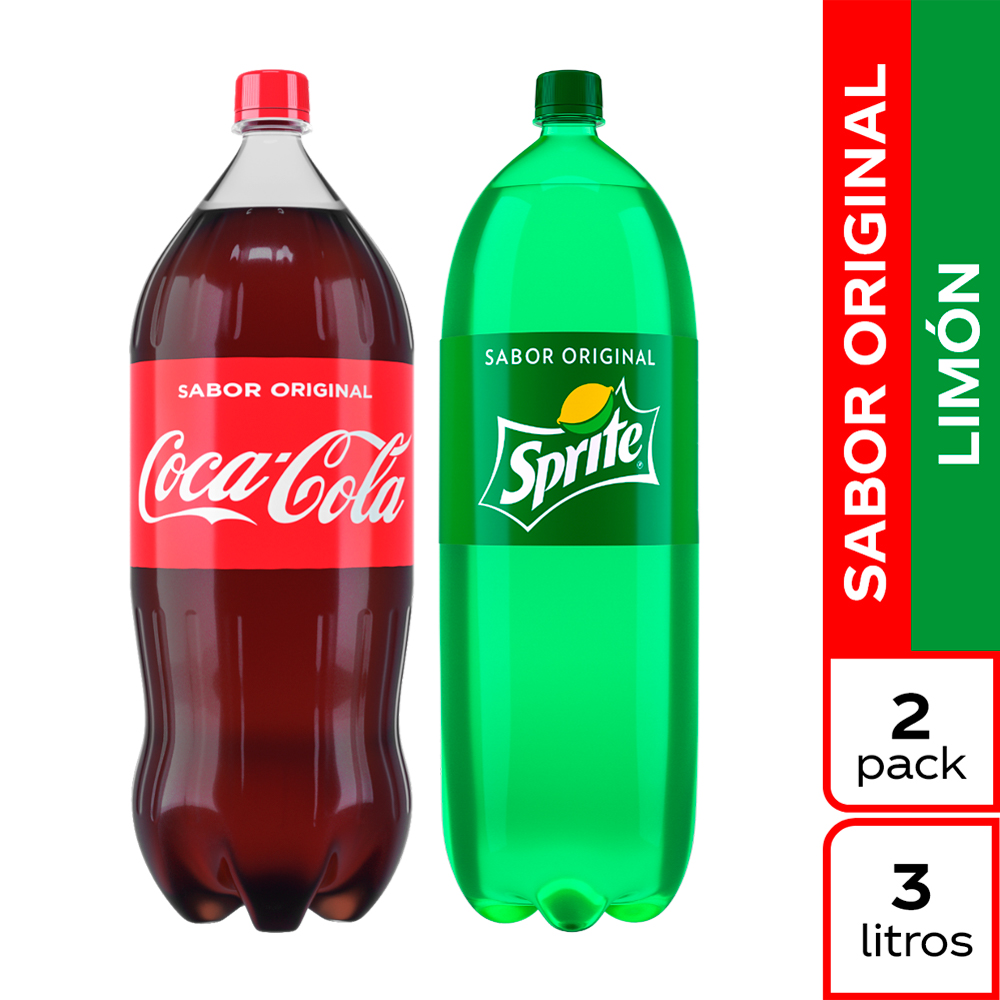 Coca Cola 3000Ml + Sprite 3000Ml Precio Especial