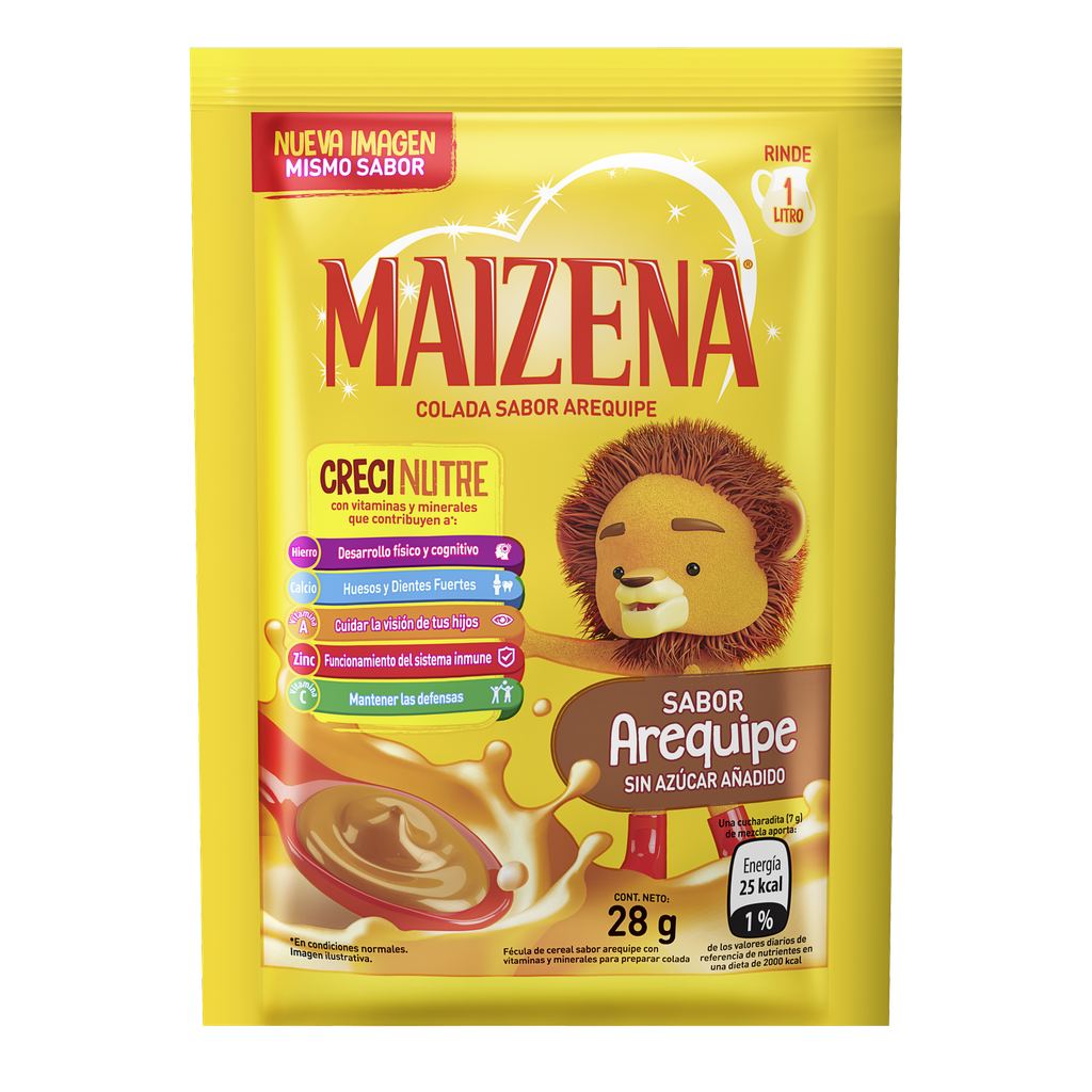 Colada Maizena Arequipe Sobre 28Gr