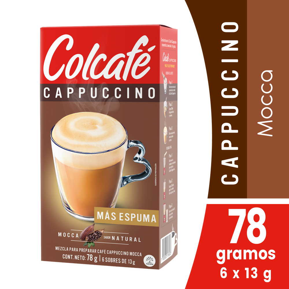 Colcafe Cappuccino Mocca 6 Sobres 78Gr