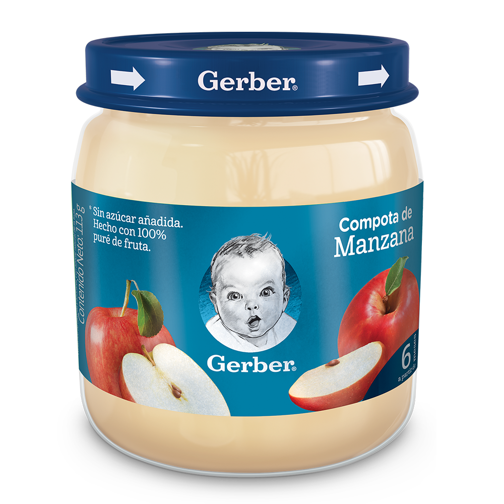 Compota Gerber Manzana 113Gr