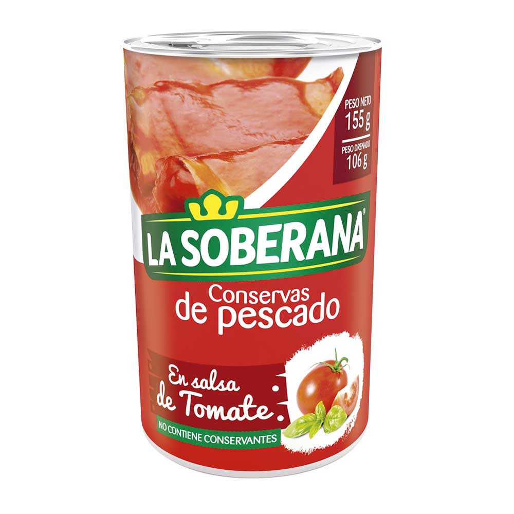 Conservas De Pescado La Soberana En Salsa De Tomate 155Gr