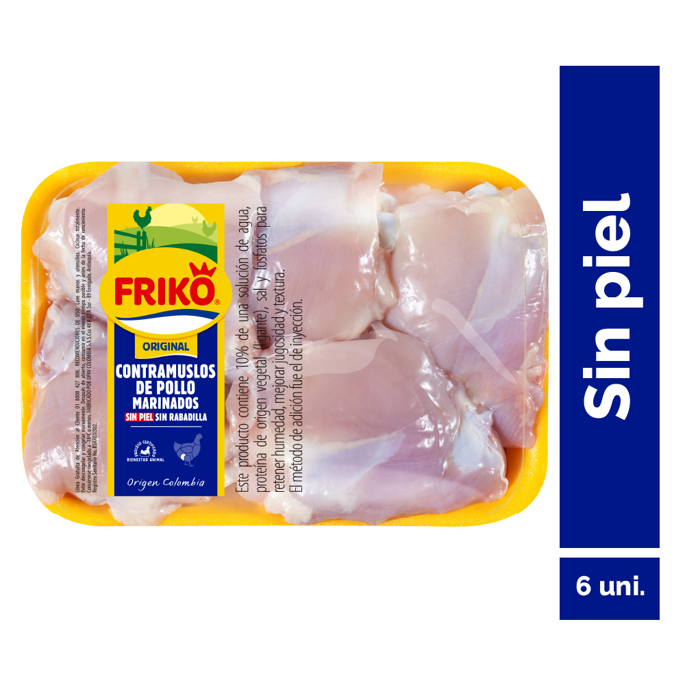 Contramuslos Sin Piel Friko Bandeja (1 Bandeja - 1446Gr Aprox)