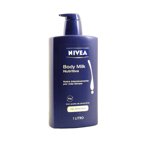 Crema Corporal Nivea Body Milk Nutritiva 1000Ml