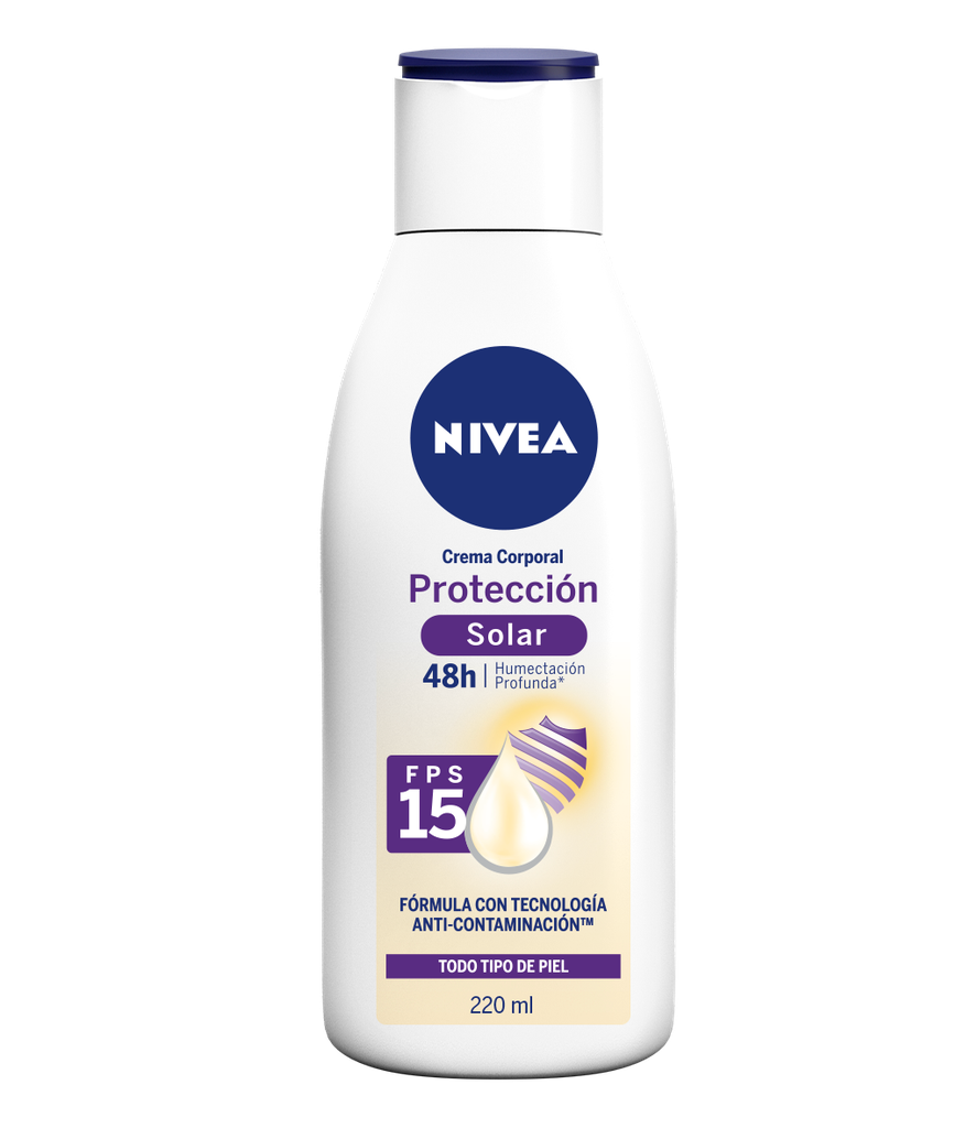 Crema Corporal Nivea Protección Solar Fps15 220Ml