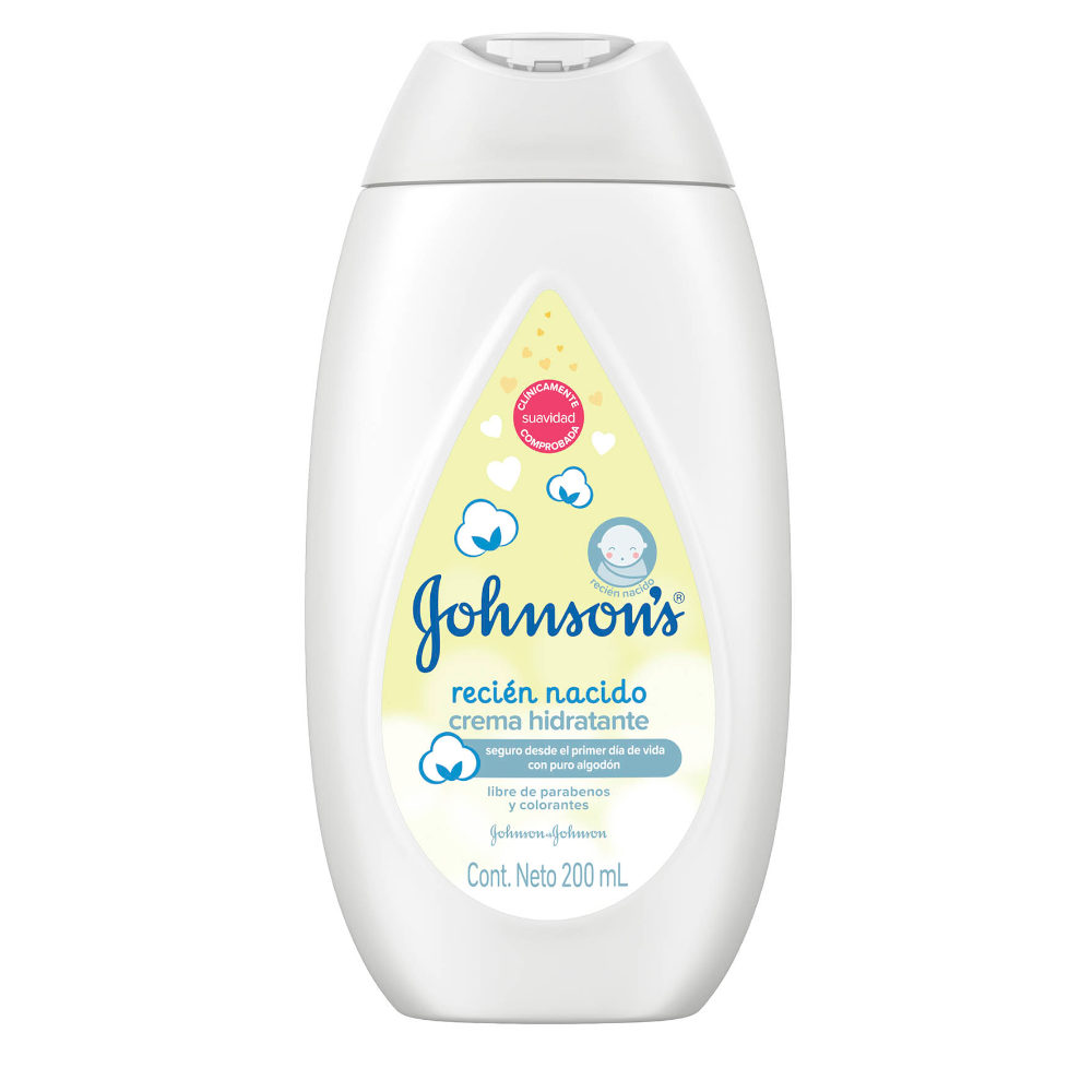 Crema Hidratante Johnson's Baby Recien Nacido 200Ml