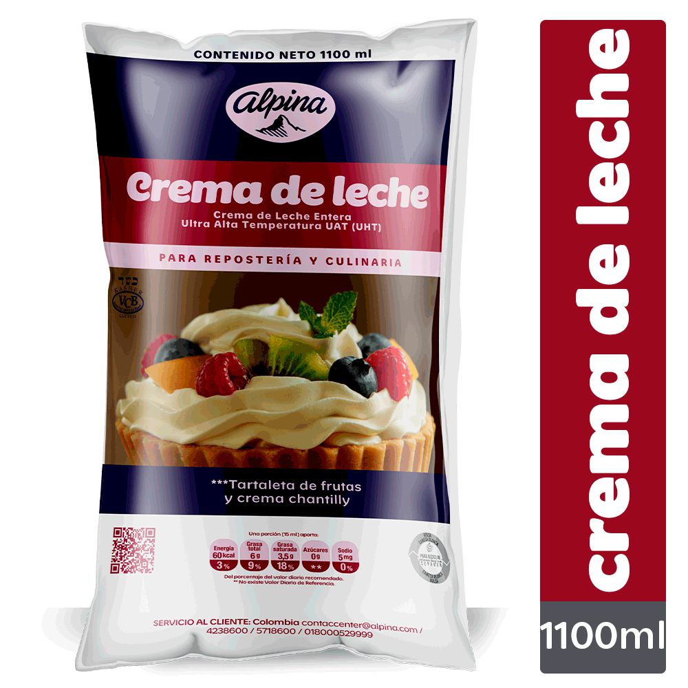 Crema Leche Alpina 1100Ml