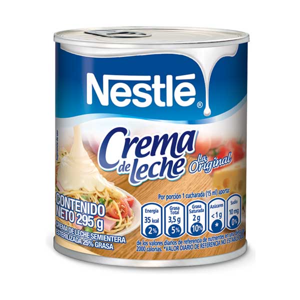 Crema De Leche Nestle Lata 295Gr