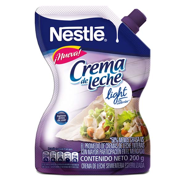 Crema Leche Nestle Light Doypack 200Gr