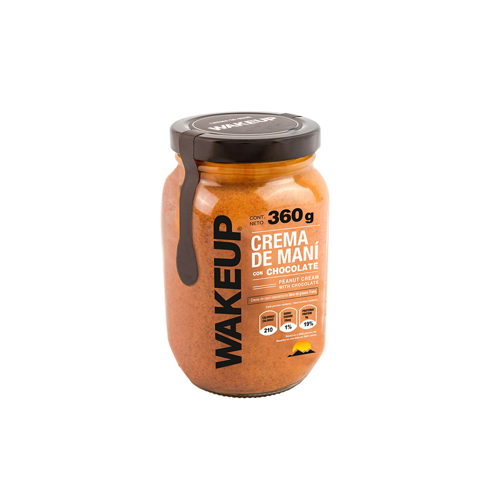Crema Maní Chocolate WakeUp 360Gr