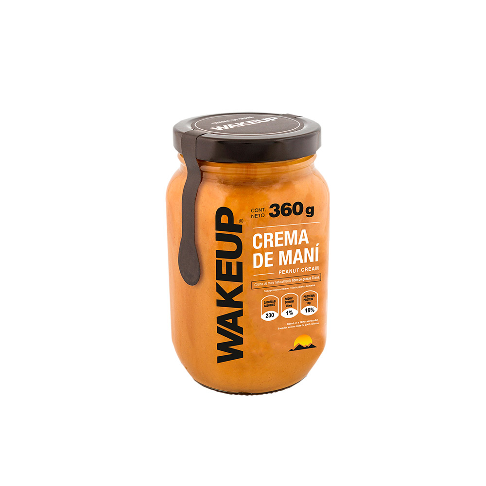 Crema Maní Natural WakeUp 360Gr