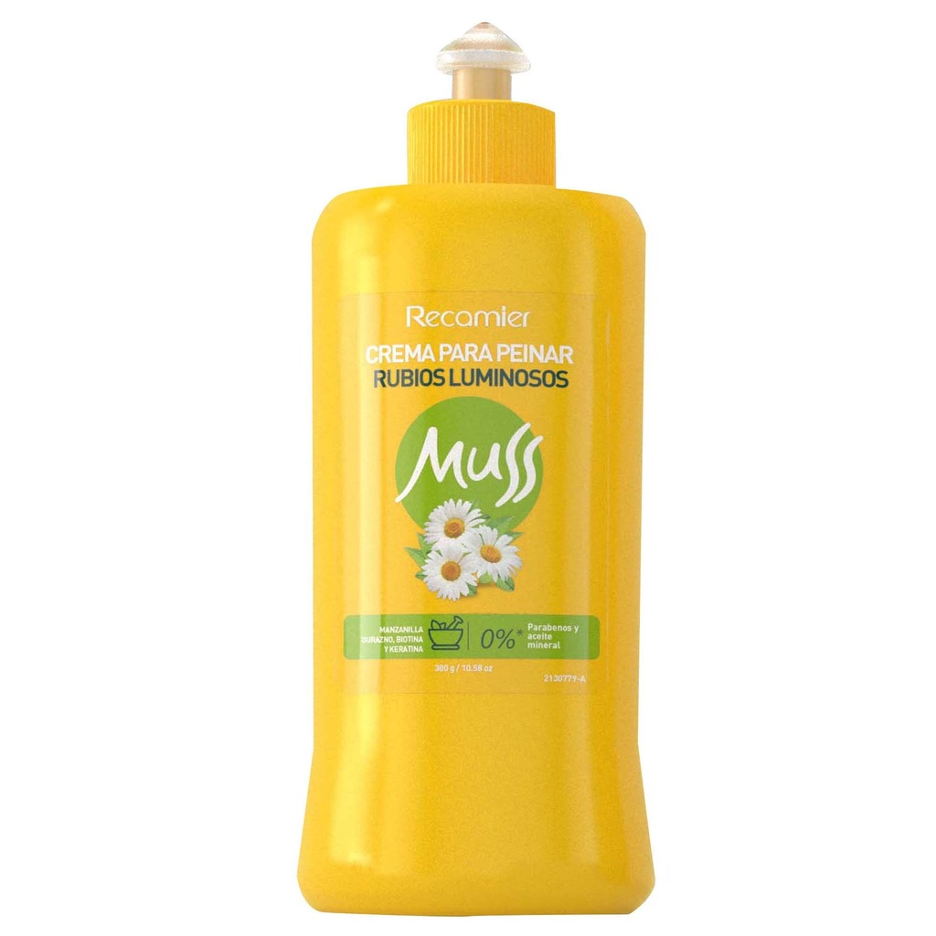 Crema Para Peinar Muss Rubios Luminosos 300Ml