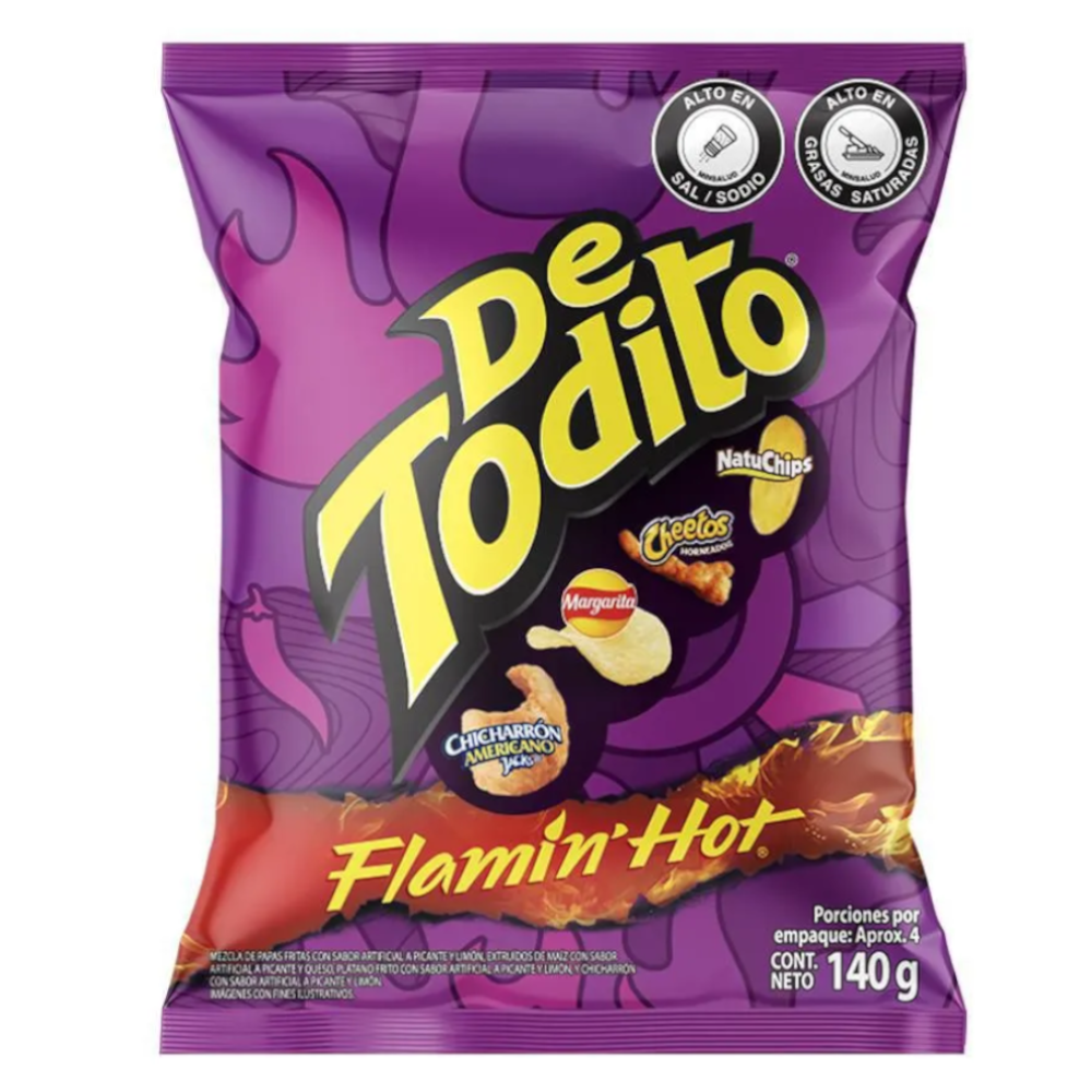 De Todito Flamin Hot 140Gr