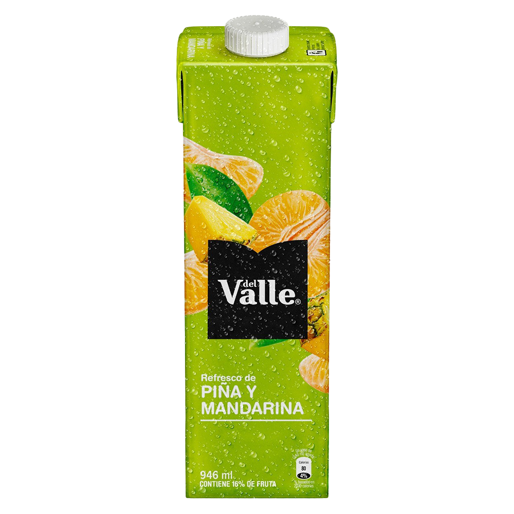 Del Valle Piña Y Mandarina Tetrapak 946ML