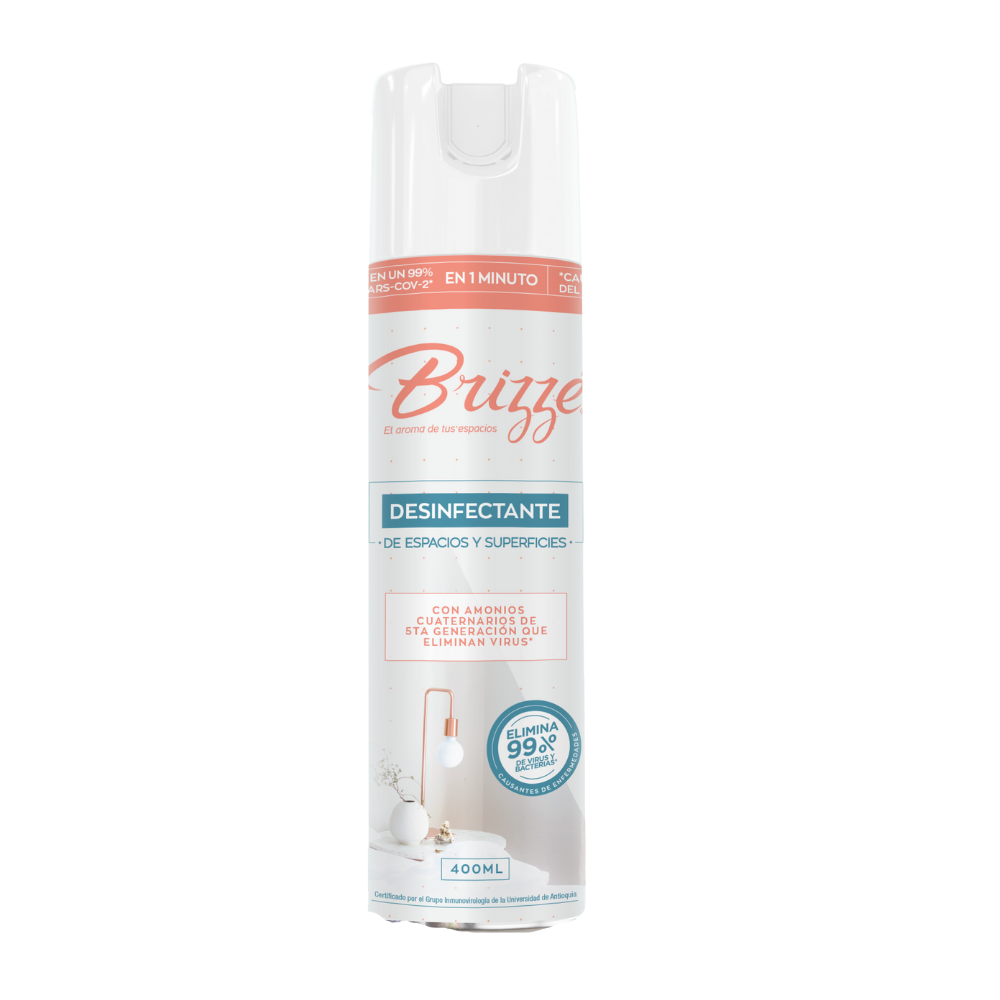 Desinfectante Brizzé Superficies Spray 400Ml