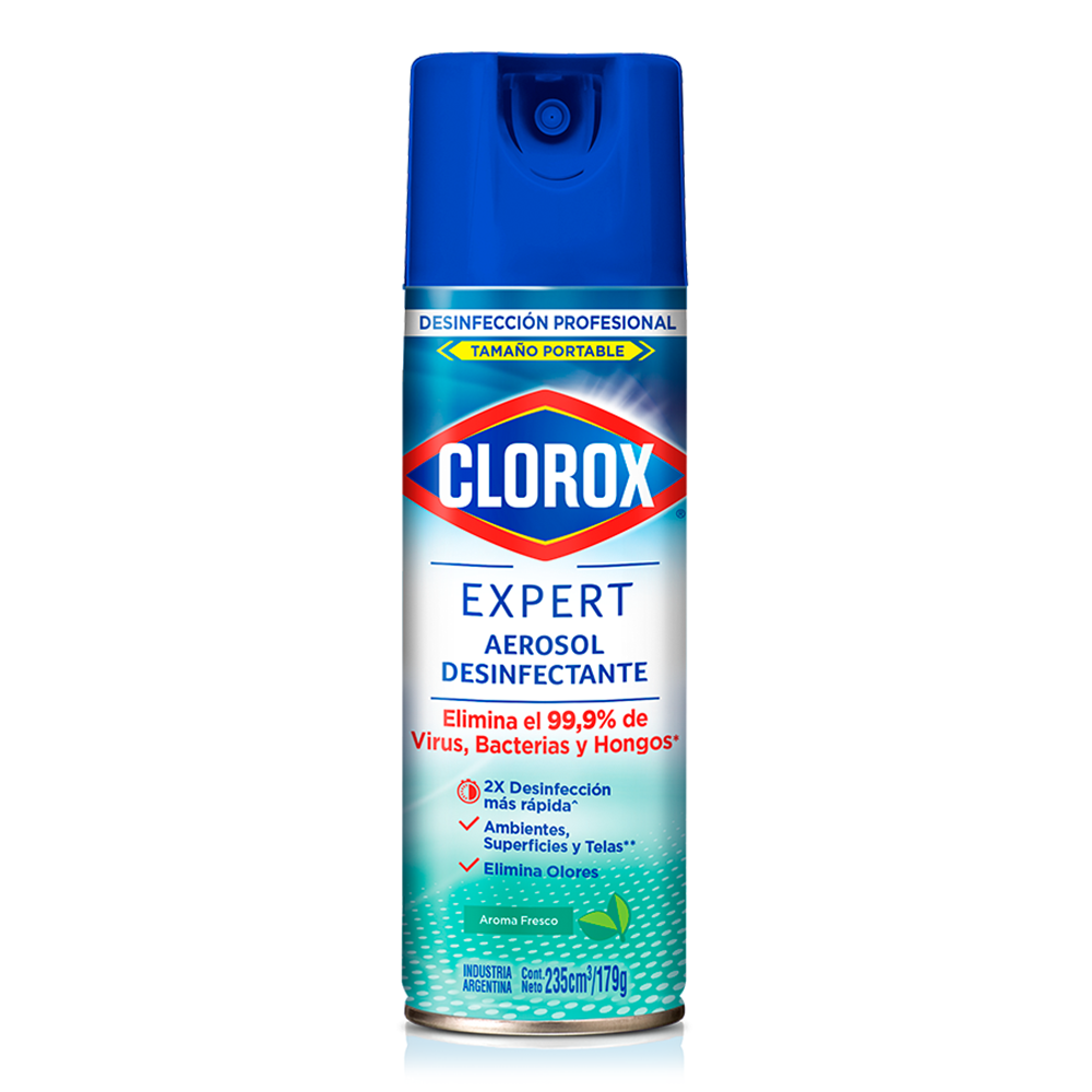 Desinfectante Clorox Expert Aroma Fresco En Aerosol 235Cc