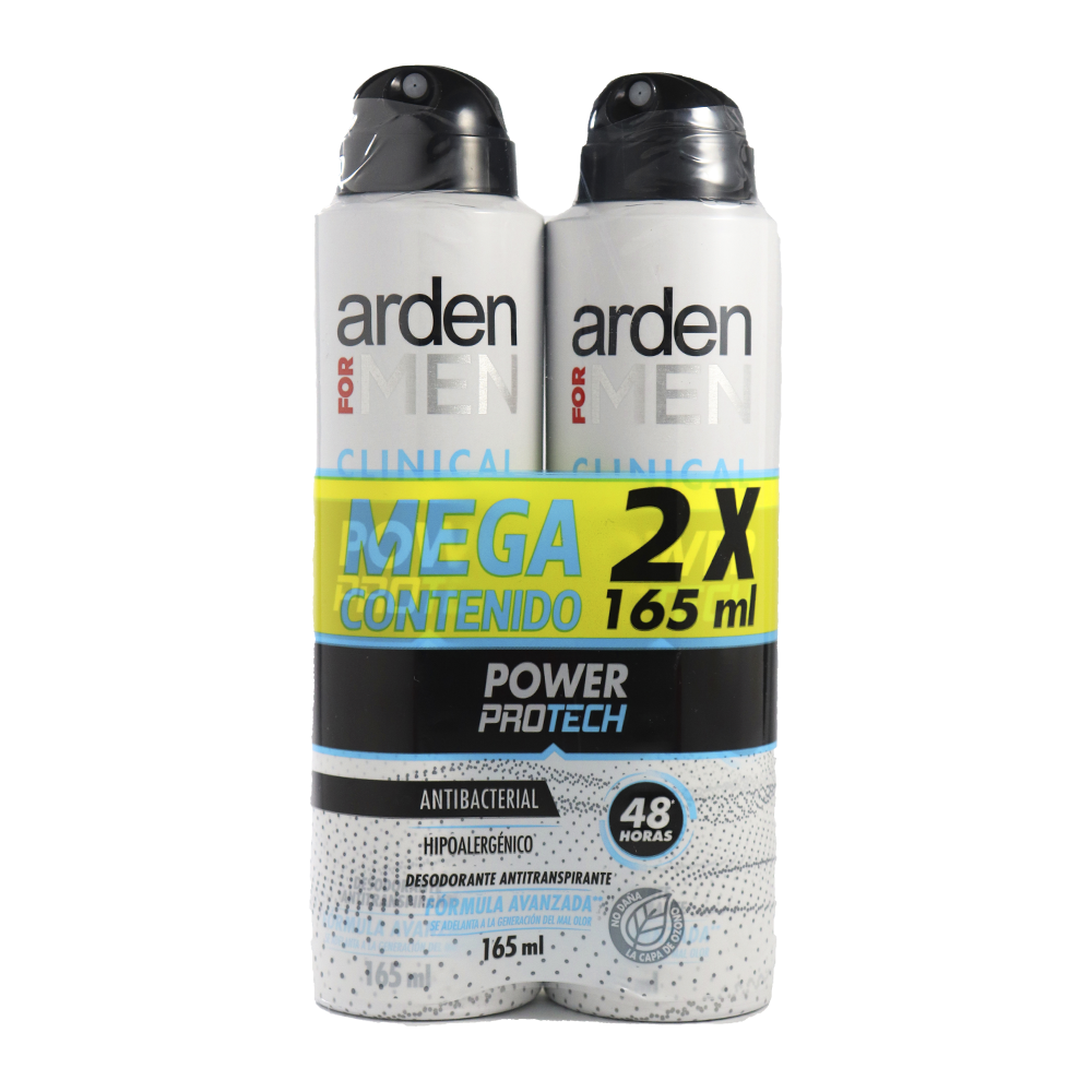 Desodorante Arden For Men Clinical Spray 2 Unidades 330Ml
