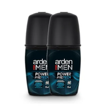 Desodorante Arden For Men Power Protech Rollon 70Ml 2 Unidades