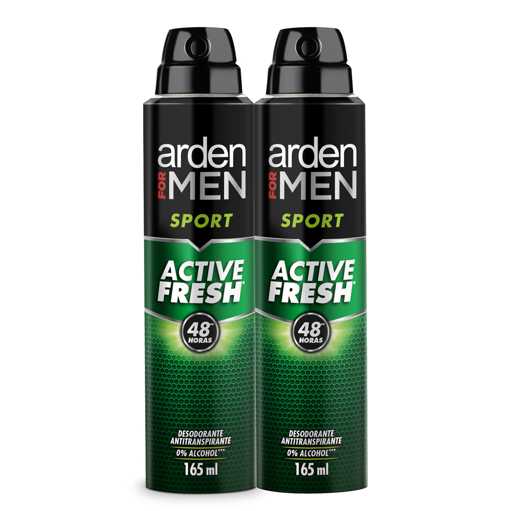Desodorante Arden For Men Sport Spray 2 Unidades 330Ml