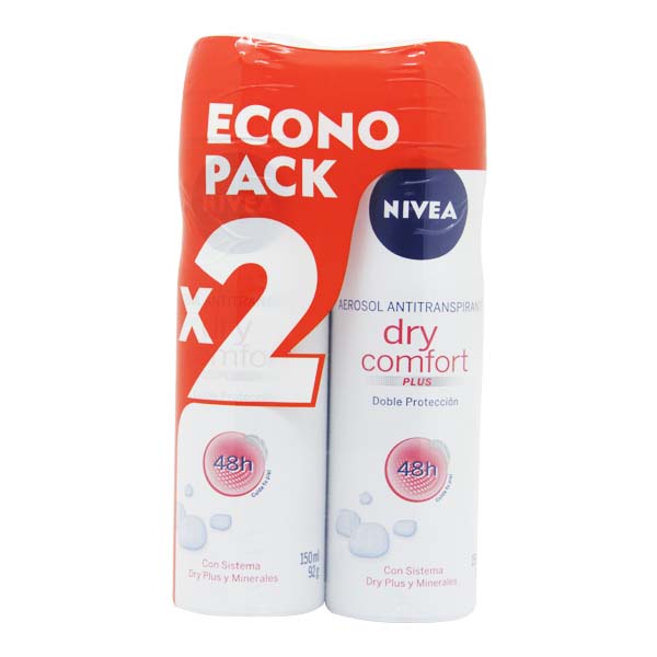 Desodorante Nivea Dry Comfort Spray 150Ml 2 Unidades