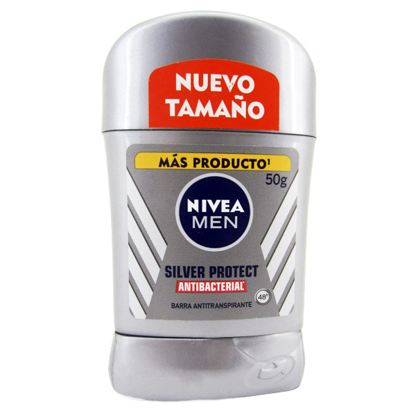 Desodorante Nivea Men Silver Protect Barra 50Gr