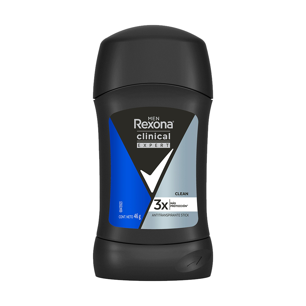 Desodorante Rexona Clinical Men Clean Barra 46Gr