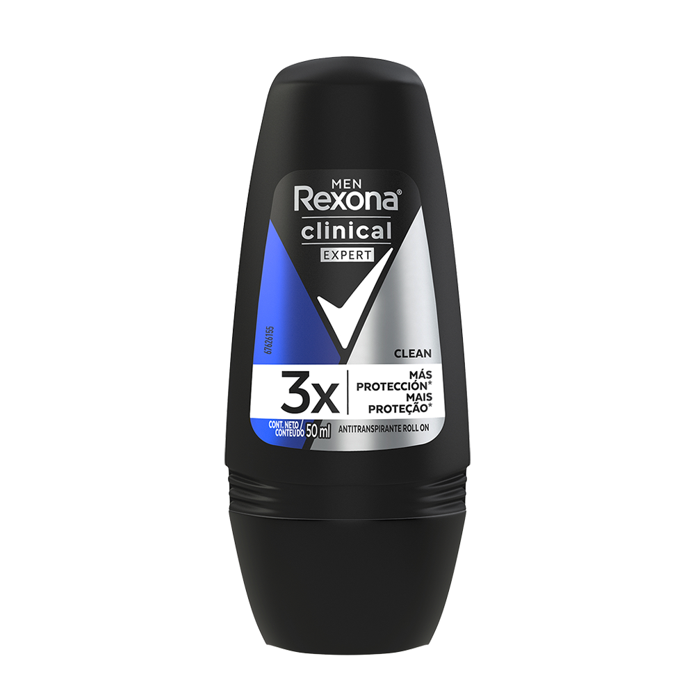 Desodorante Rexona Clinical Men Clean Rollon 50Ml