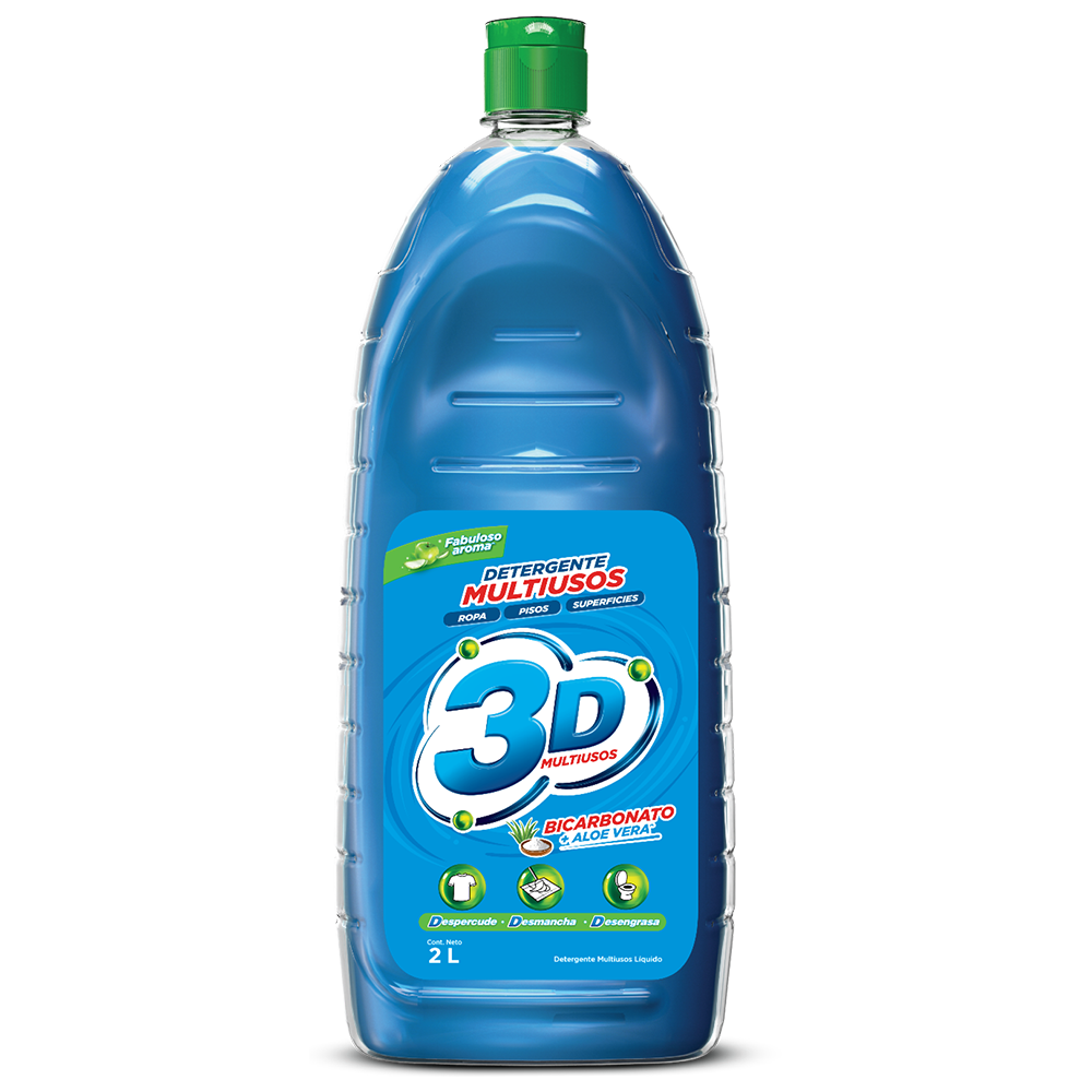 Detergente Líquido 3D Multiusos 2000Ml