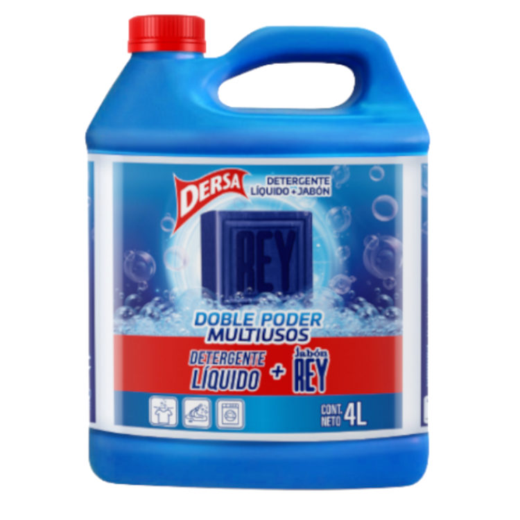 Detergente Líquido Dersa + Jabón Rey Doble Poder 4000Ml