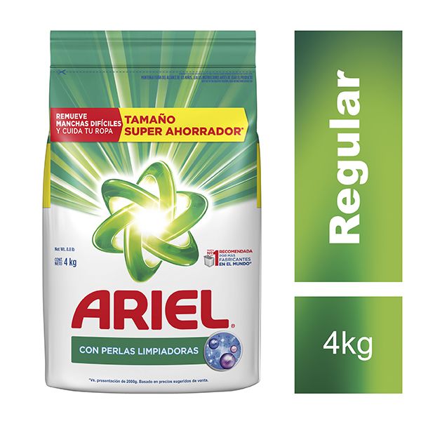 Detergente Polvo Ariel Aroma Original 4000Gr