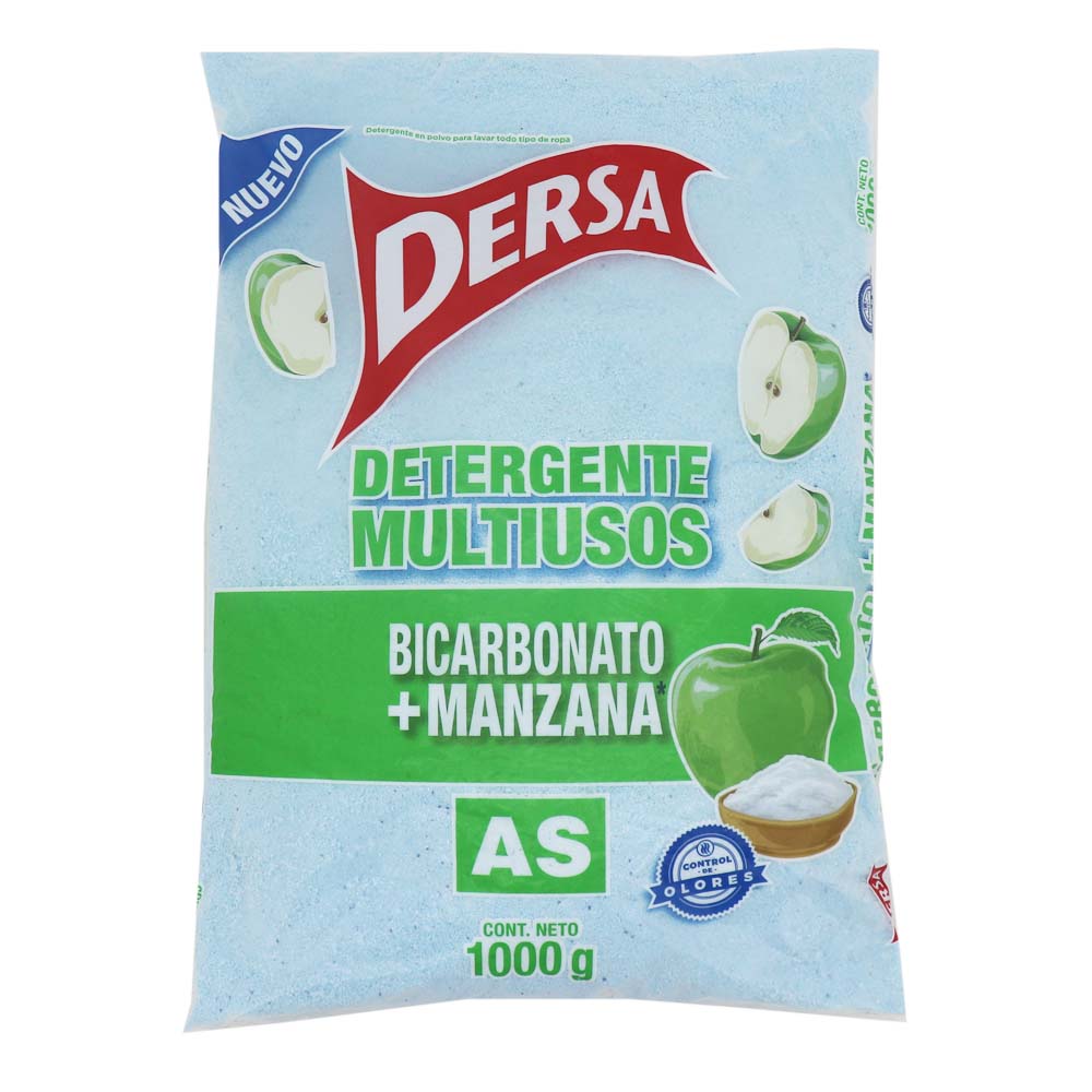 Detergente Polvo As Bicarbonato + Manzana 1000Gr