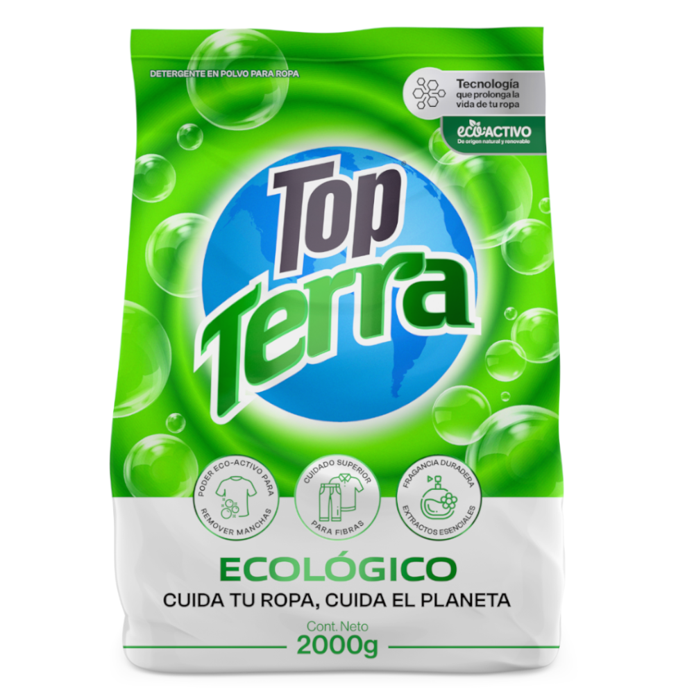Detergente Polvo Top Terra Ecologico 2000Gr