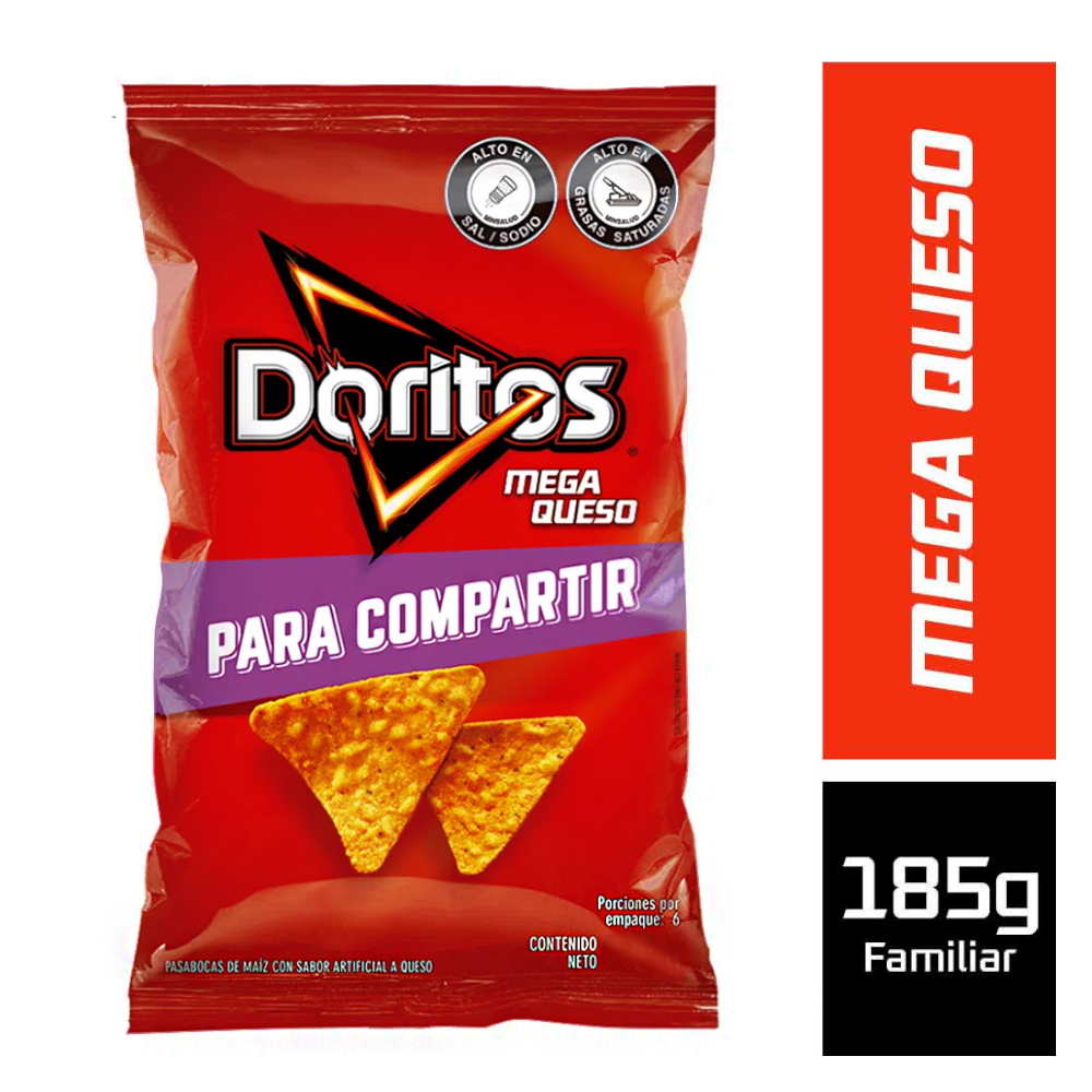 Doritos Mega Queso 185Gr