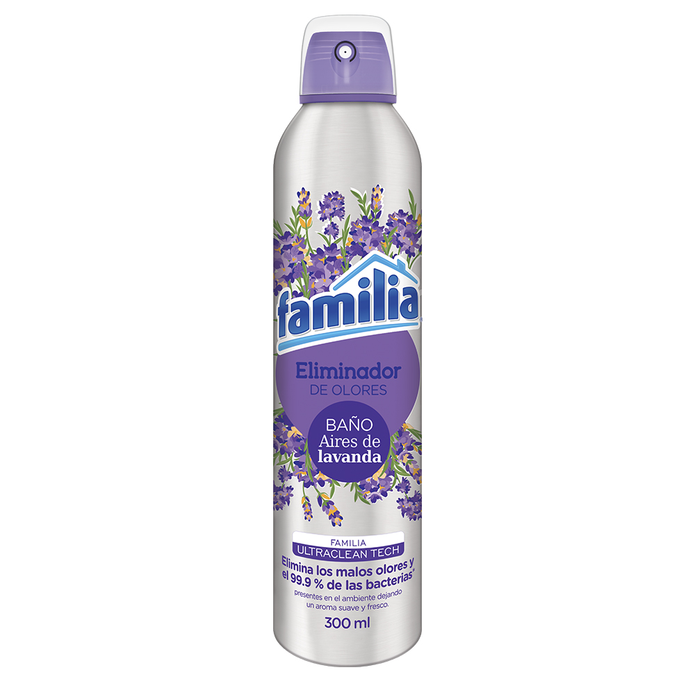 Eliminador Olores Familia Baño Lavanda 300Ml