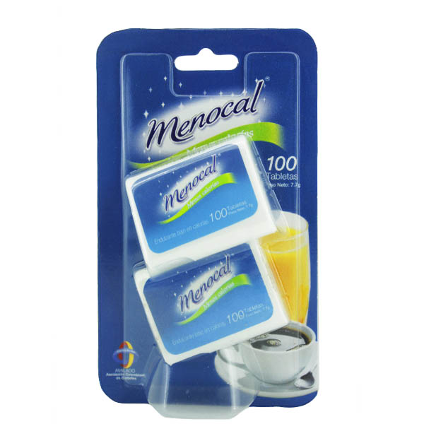 Endulzante Menocal 100 Tabletas 2 Unidades Precio Especial