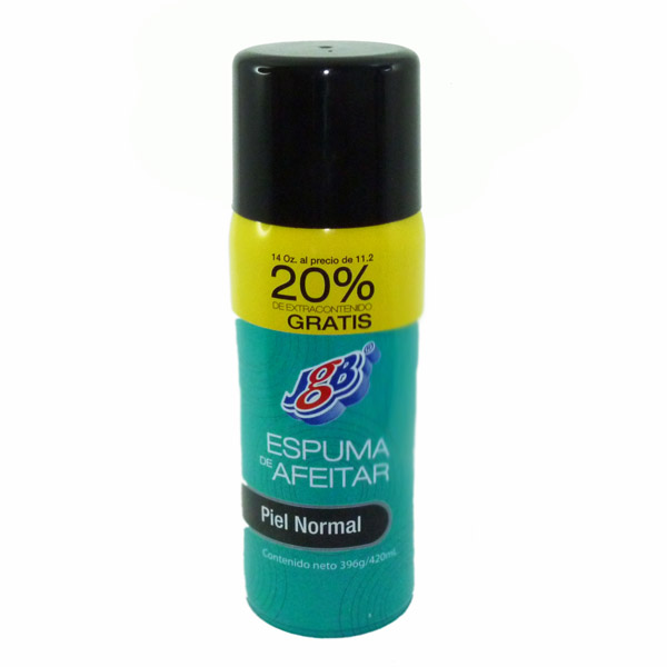 Espuma Afeitar JGB Piel Normal 336Ml Gratis 20%+Contenido