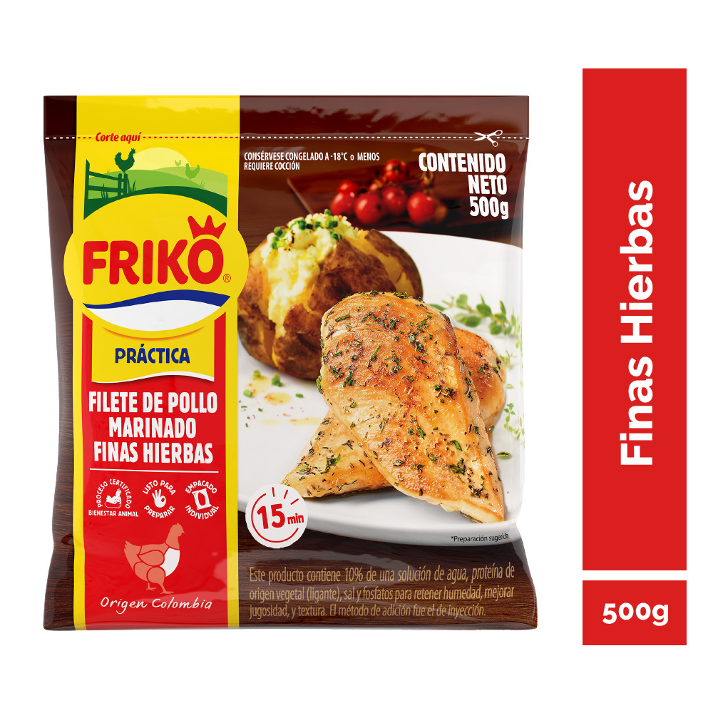 Filetes De Pechuga  Friko Finas Hierbas Bolsa 500Gr