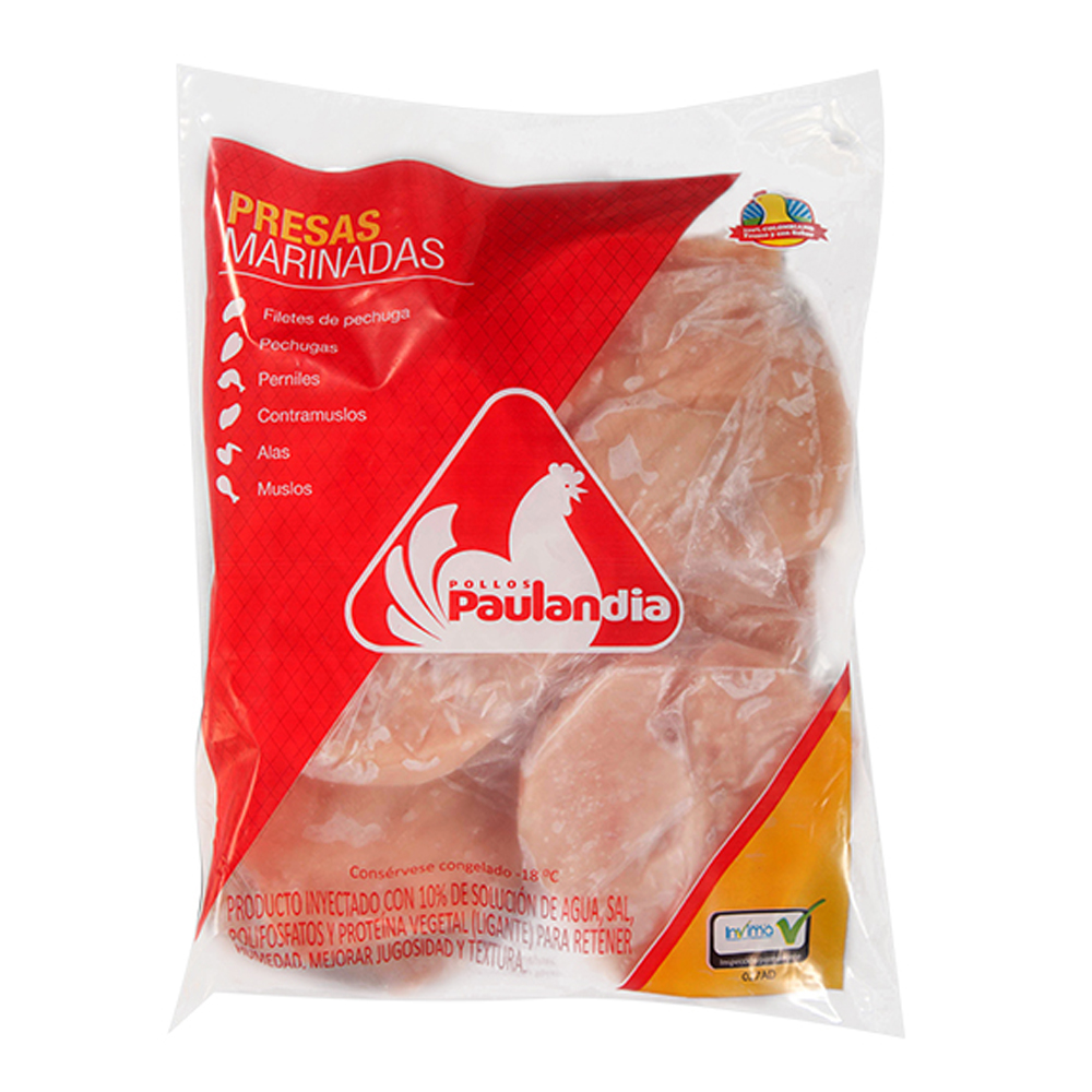 Filetes De Pechuga Paulandia Bolsa 1250Gr