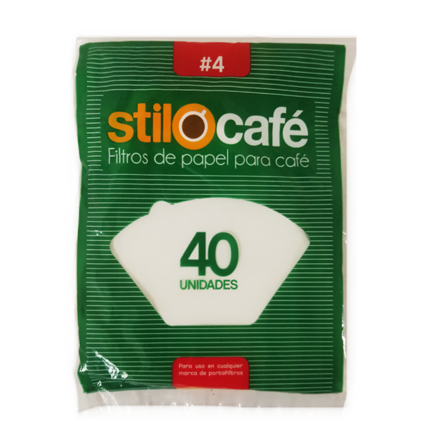 Filtro Papel N4 Stilo Cafe 40 Unidades