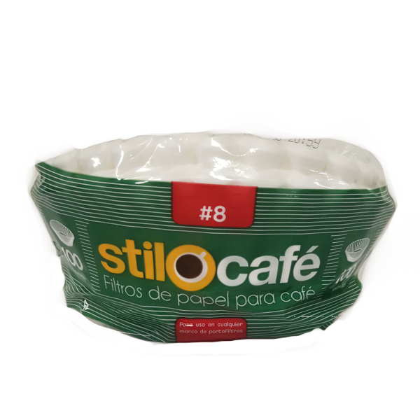 Filtro Papel N8 Canasta Stilo Cafe 100 Unidades