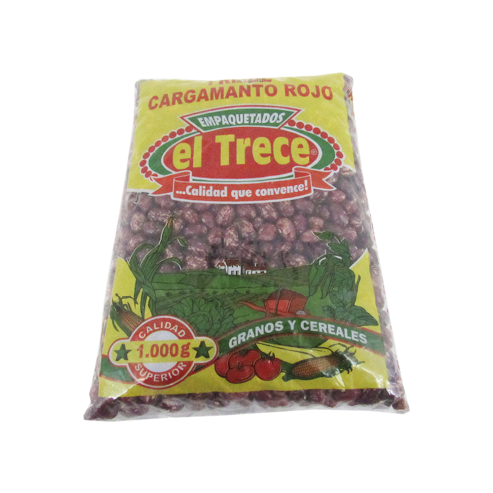 Frijol Cargamanto Rojo El Trece 1000Gr