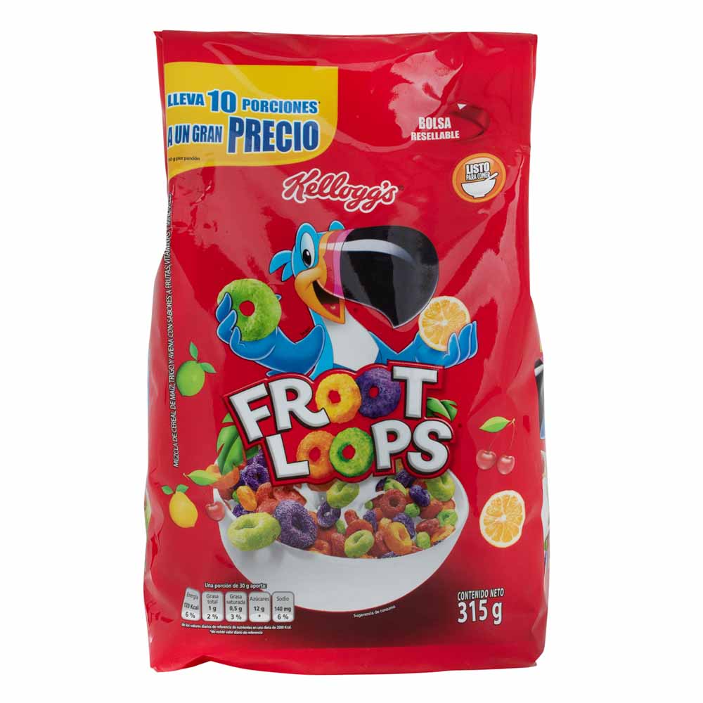 Froot Loops Kellogg's Bolsa 315Gr