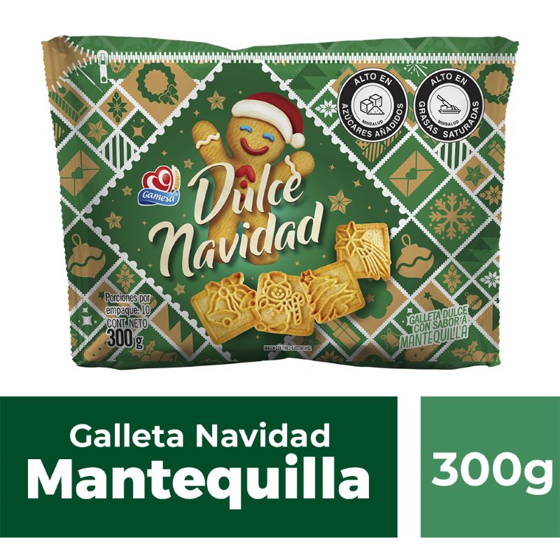 Galleta Navidad Mantequilla Gamesa 300Gr