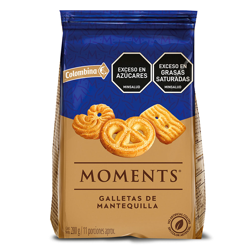 Galletas Moments Mantequilla  Bolsa 280Gr