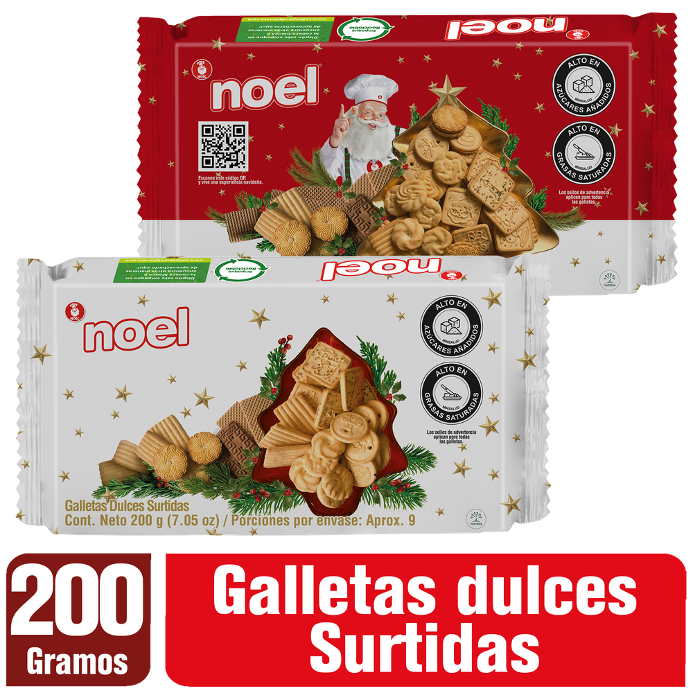 Galletas Navidad Noel Caja 200Gr