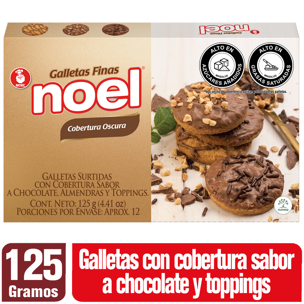 Galletas Noel Finas Chocolate 125Gr